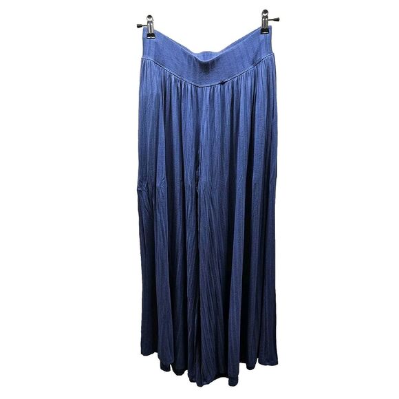 CACIQUE Womens Blue Wide Leg Flowy Sleep Pajama Pants Size 8 - Picture 2 of 4